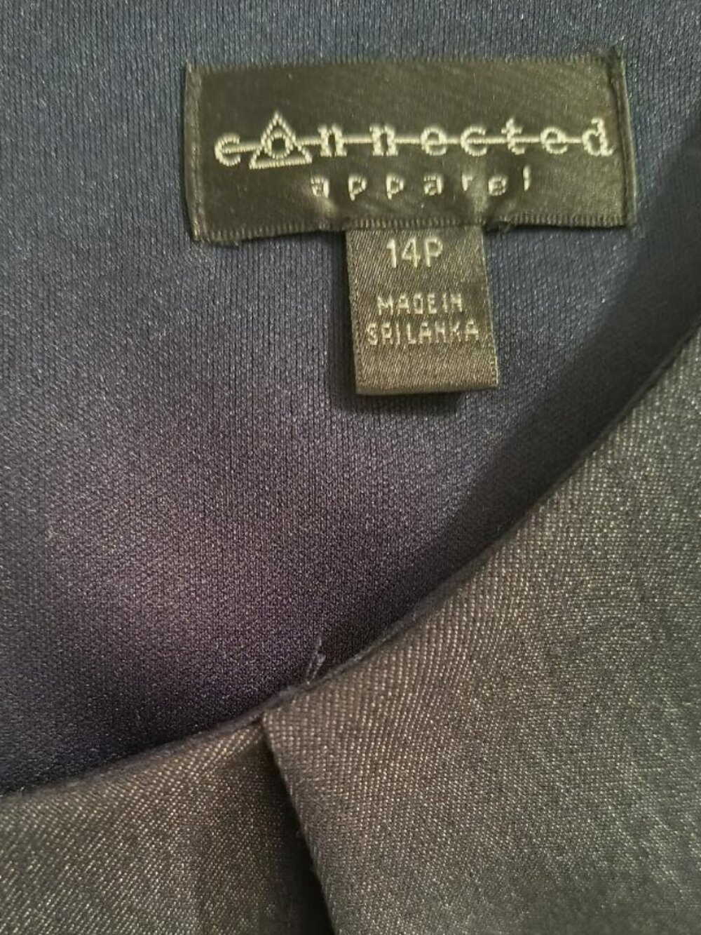 Connected Apparel Casual Blue Denim Dress Size 14P - Picture 4 of 8